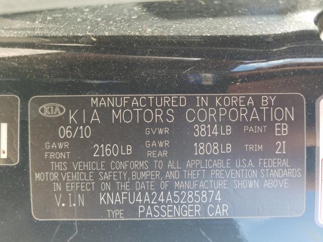 Photo 9 VIN: KNAFU4A24A5285874 - KIA FORTE 