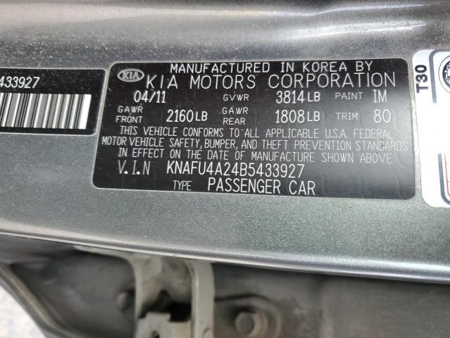 Photo 11 VIN: KNAFU4A24B5433927 - KIA FORTE EX 