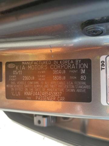 Photo 9 VIN: KNAFU4A24B5453837 - KIA FORTE EX 