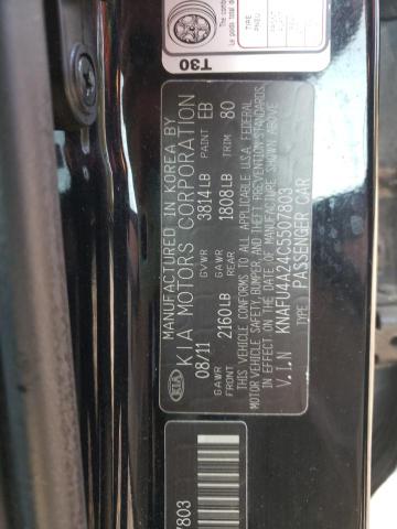 Photo 9 VIN: KNAFU4A24C5507803 - KIA FORTE EX 