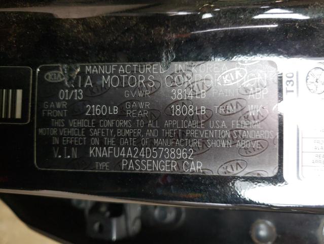 Photo 9 VIN: KNAFU4A24D5738962 - KIA FORTE EX 