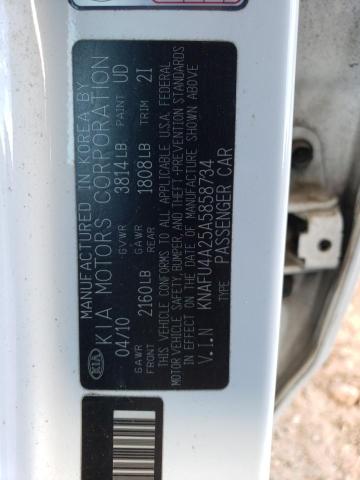 Photo 11 VIN: KNAFU4A25A5858734 - KIA FORTE EX 