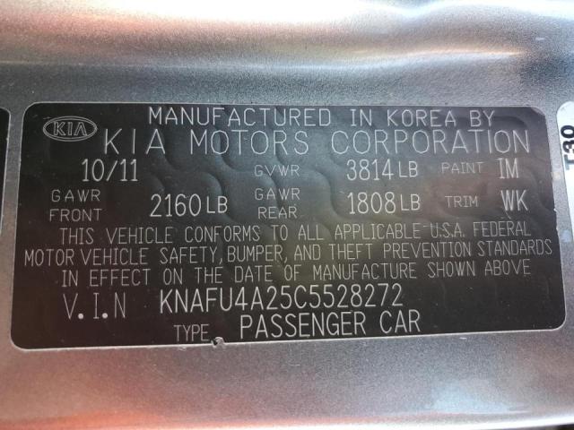 Photo 9 VIN: KNAFU4A25C5528272 - KIA FORTE EX 