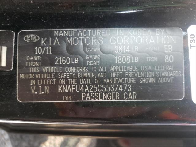 Photo 9 VIN: KNAFU4A25C5537473 - KIA FORTE EX 