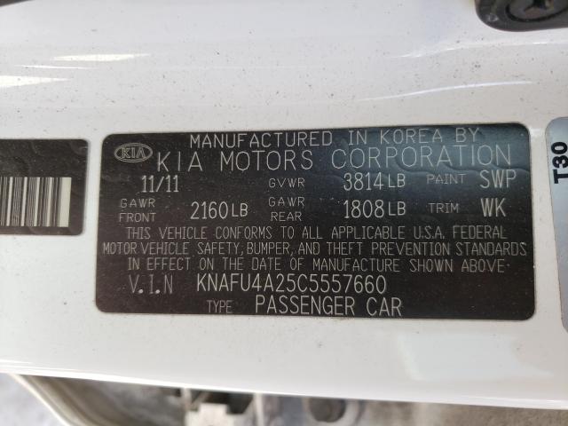 Photo 9 VIN: KNAFU4A25C5557660 - KIA FORTE EX 