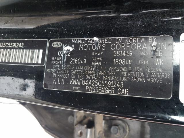 Photo 9 VIN: KNAFU4A25C5591243 - KIA FORTE EX 