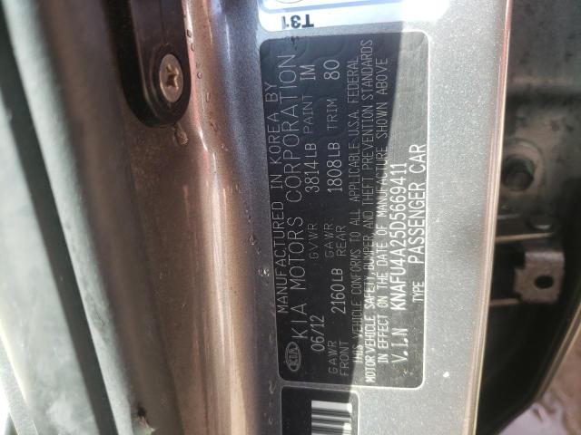 Photo 9 VIN: KNAFU4A25D5669411 - KIA FORTE EX 