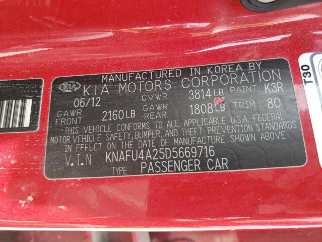 Photo 11 VIN: KNAFU4A25D5669716 - KIA FORTE 