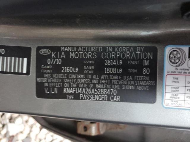 Photo 9 VIN: KNAFU4A26A5288470 - KIA FORTE EX 