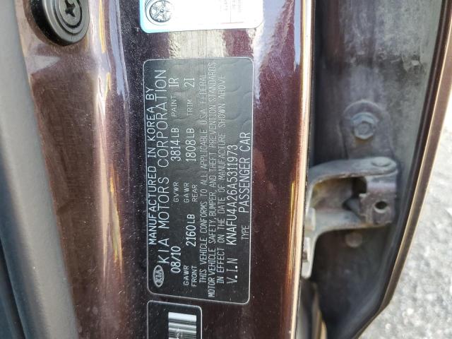 Photo 9 VIN: KNAFU4A26A5311973 - KIA FORTE EX 