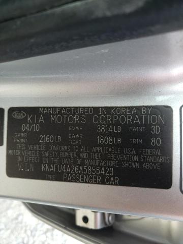 Photo 11 VIN: KNAFU4A26A5855423 - KIA FORTE EX 