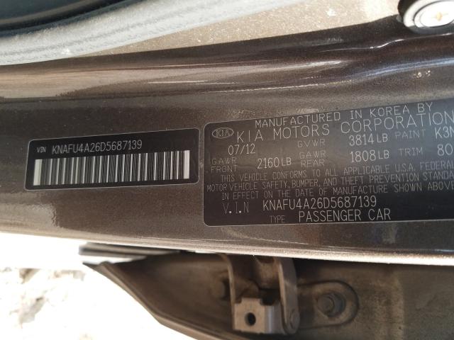 Photo 9 VIN: KNAFU4A26D5687139 - KIA FORTE EX 