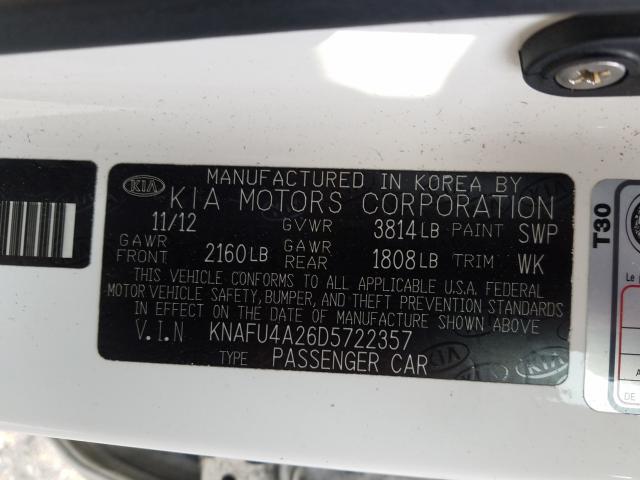 Photo 9 VIN: KNAFU4A26D5722357 - KIA FORTE EX 