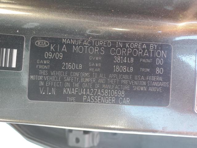 Photo 12 VIN: KNAFU4A27A5810698 - KIA FORTE EX 