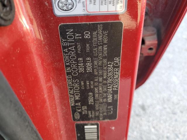 Photo 11 VIN: KNAFU4A27B5363842 - KIA FORTE 