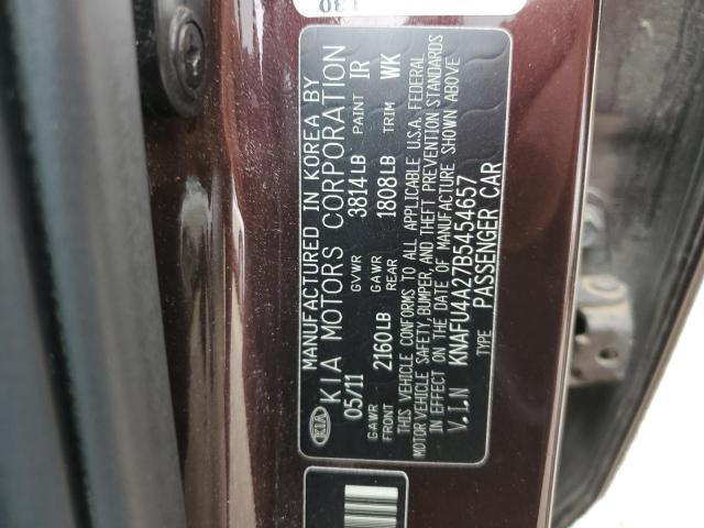 Photo 11 VIN: KNAFU4A27B5454657 - KIA FORTE 