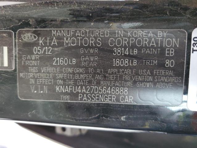 Photo 11 VIN: KNAFU4A27D5646888 - KIA FORTE EX 