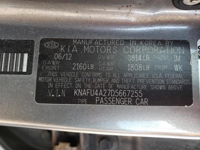 Photo 11 VIN: KNAFU4A27D5667255 - KIA FORTE EX 