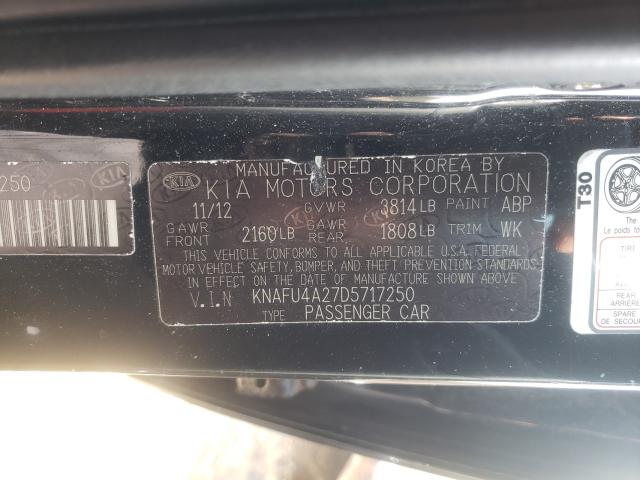 Photo 9 VIN: KNAFU4A27D5717250 - KIA FORTE EX 