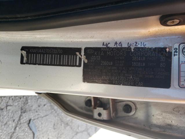 Photo 11 VIN: KNAFU4A27D5733710 - KIA FORTE EX 