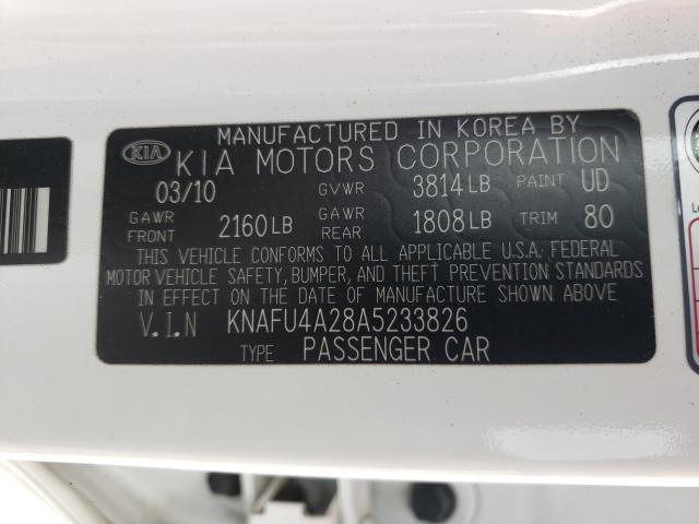 Photo 9 VIN: KNAFU4A28A5233826 - KIA FORTE EX 