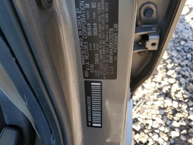 Photo 11 VIN: KNAFU4A28A5292116 - KIA FORTE EX 