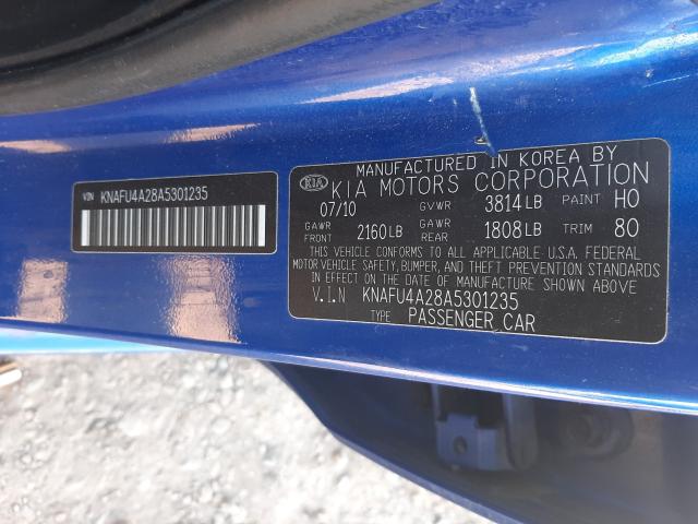 Photo 9 VIN: KNAFU4A28A5301235 - KIA FORTE EX 