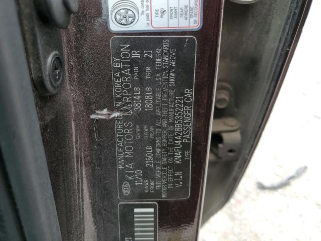 Photo 11 VIN: KNAFU4A28B5352221 - KIA FORTE EX 