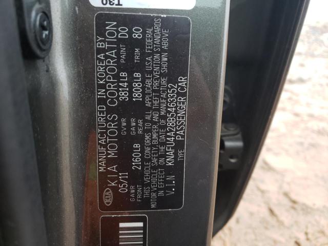 Photo 11 VIN: KNAFU4A28B5463352 - KIA FORTE EX 