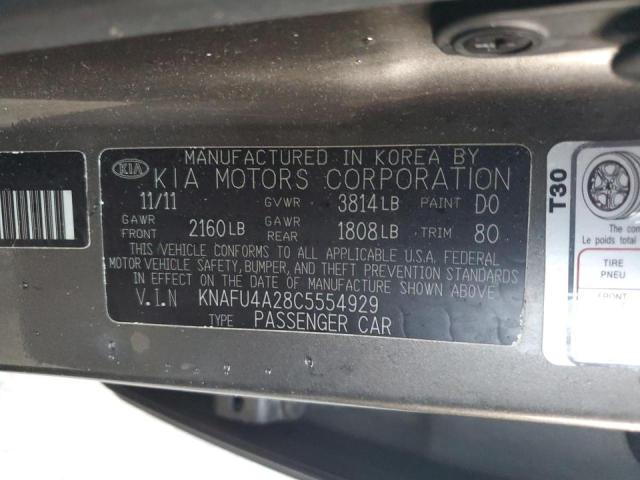 Photo 9 VIN: KNAFU4A28C5554929 - KIA FORTE EX 