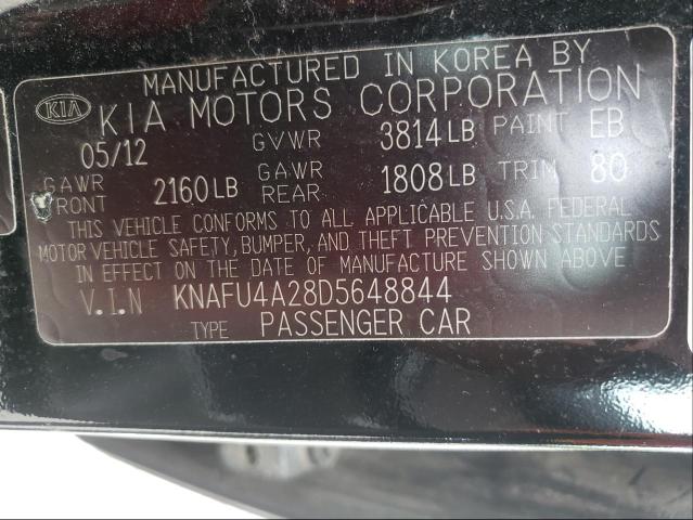 Photo 9 VIN: KNAFU4A28D5648844 - KIA FORTE EX 