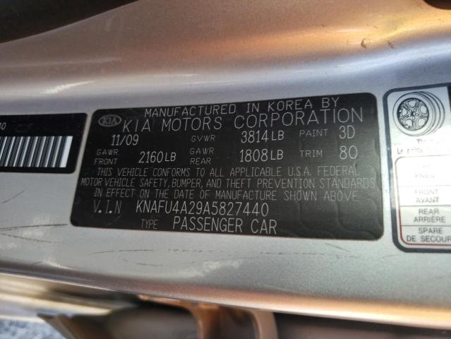 Photo 11 VIN: KNAFU4A29A5827440 - KIA FORTE EX 