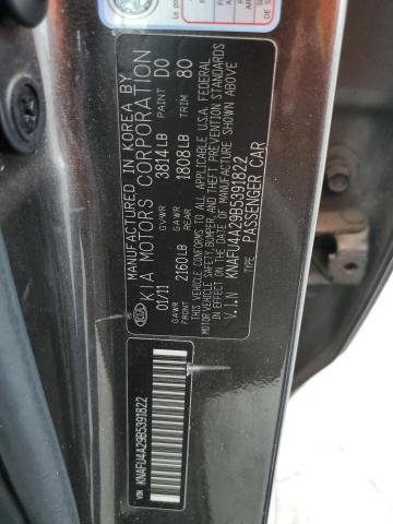 Photo 9 VIN: KNAFU4A29B5391822 - KIA FORTE EX 