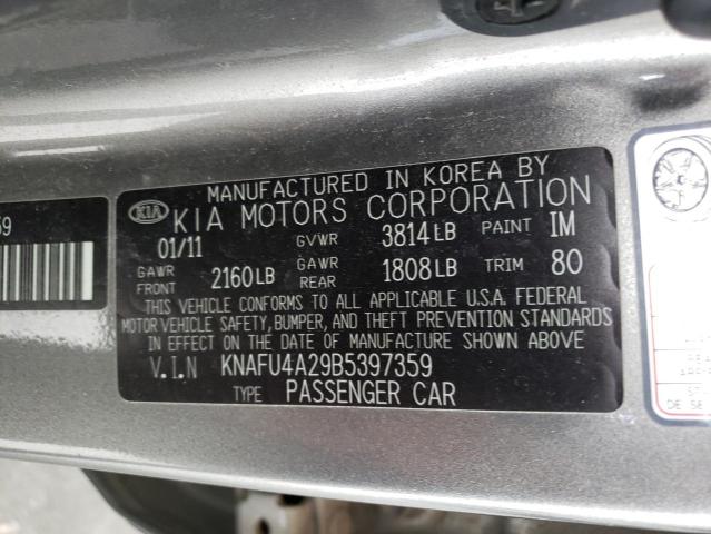 Photo 11 VIN: KNAFU4A29B5397359 - KIA FORTE 