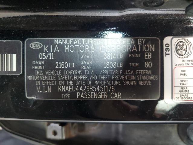 Photo 11 VIN: KNAFU4A29B5451176 - KIA FORTE EX 