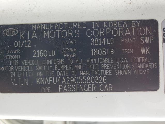 Photo 11 VIN: KNAFU4A29C5580326 - KIA FORTE 