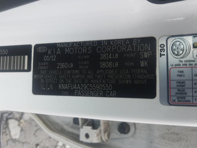 Photo 9 VIN: KNAFU4A29C5590550 - KIA FORTE EX 