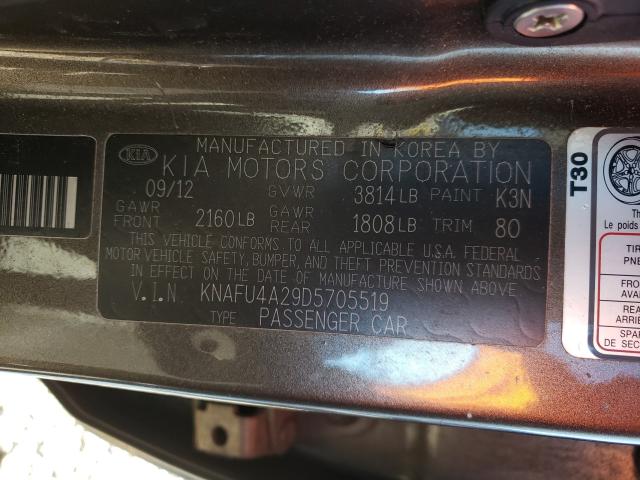 Photo 9 VIN: KNAFU4A29D5705519 - KIA FORTE EX 