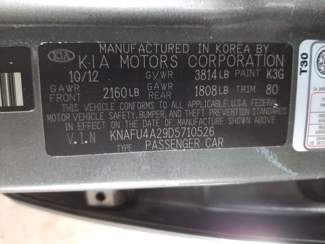 Photo 9 VIN: KNAFU4A29D5710526 - KIA FORTE EX 