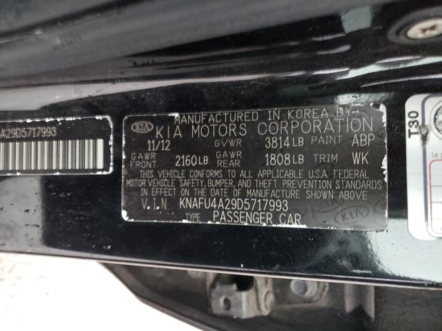 Photo 9 VIN: KNAFU4A29D5717993 - KIA FORTE EX 