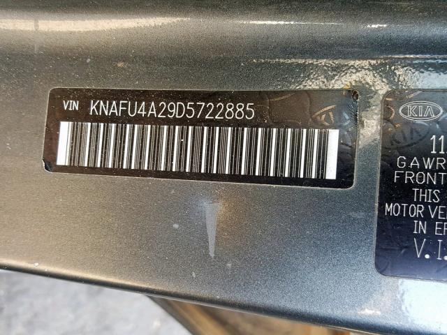 Photo 9 VIN: KNAFU4A29D5722885 - KIA FORTE EX 