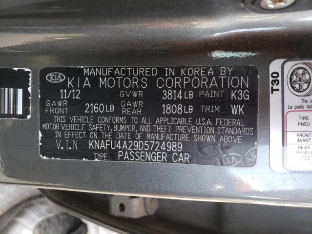 Photo 11 VIN: KNAFU4A29D5724989 - KIA FORTE EX 