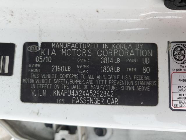 Photo 11 VIN: KNAFU4A2XA5262342 - KIA FORTE EX 