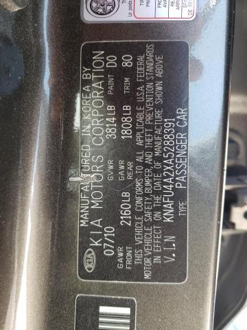 Photo 9 VIN: KNAFU4A2XA5288391 - KIA FORTE 