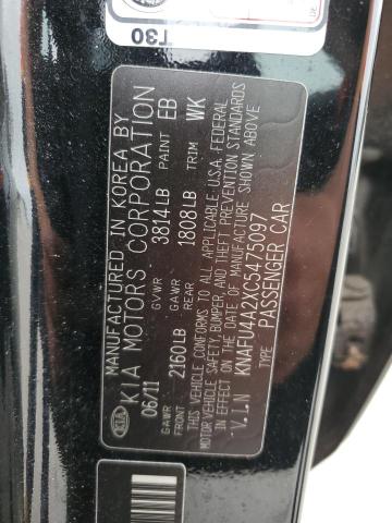 Photo 11 VIN: KNAFU4A2XC5475097 - KIA FORTE 