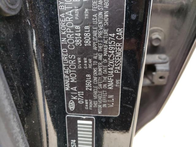 Photo 11 VIN: KNAFU4A2XC5491574 - KIA FORTE LX 