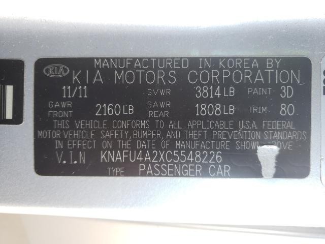 Photo 9 VIN: KNAFU4A2XC5548226 - KIA FORTE EX 