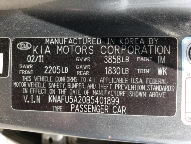 Photo 11 VIN: KNAFU5A20B5401899 - KIA FORTE EX 