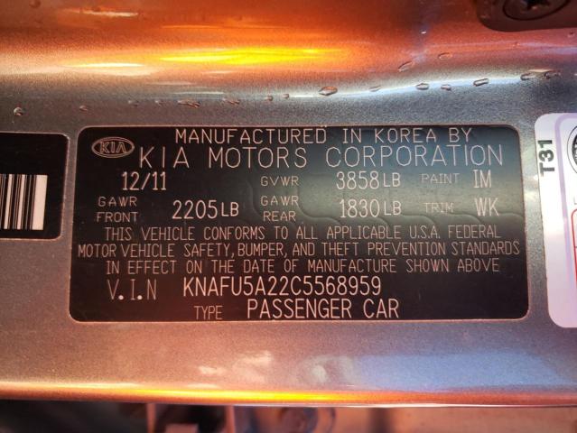 Photo 11 VIN: KNAFU5A22C5568959 - KIA FORTE 