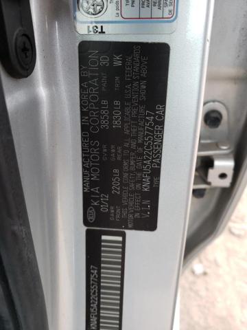 Photo 11 VIN: KNAFU5A22C5577547 - KIA FORTE 